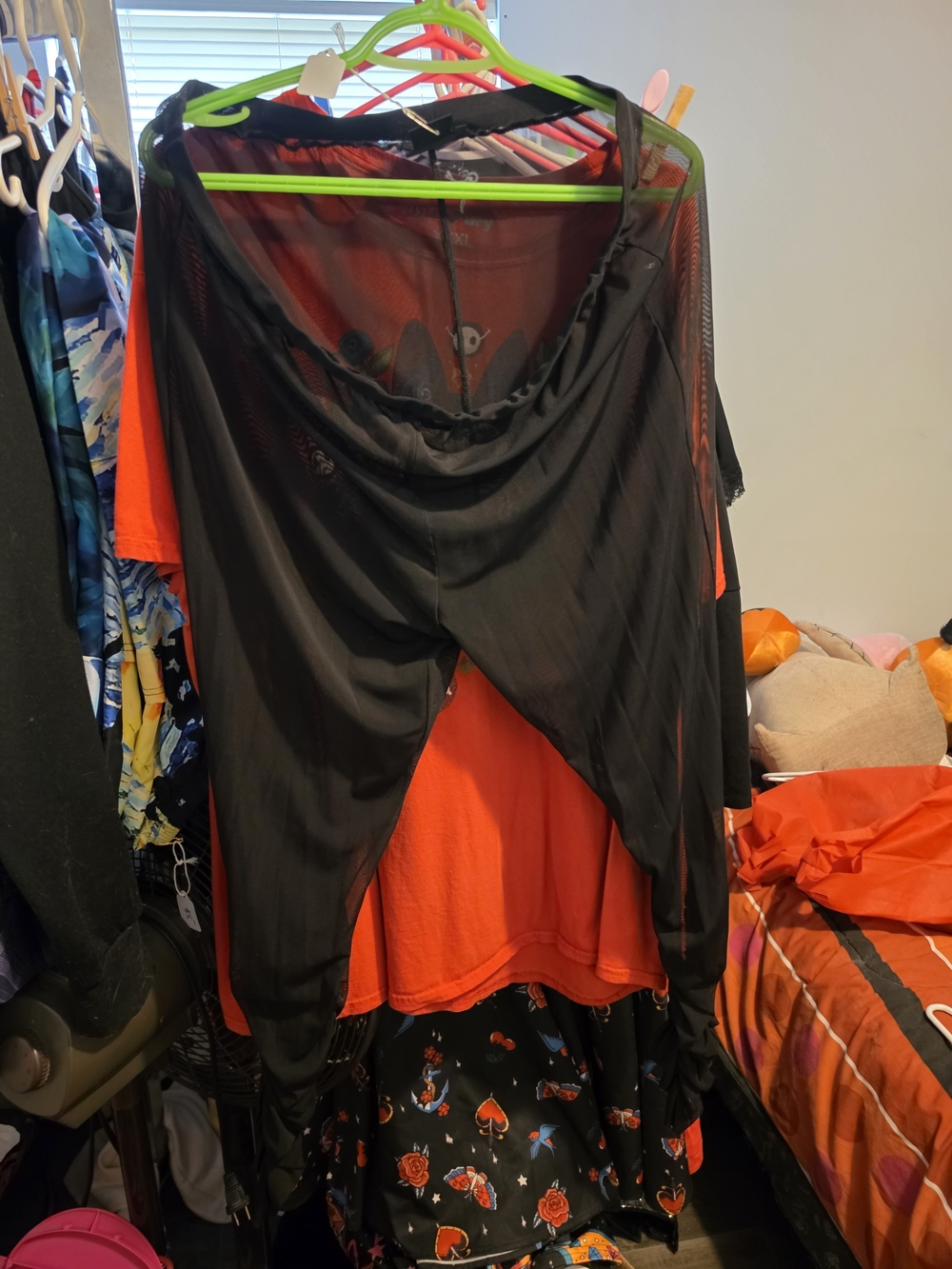 Addition Elle Black Sheer Leggings With Touched Sides